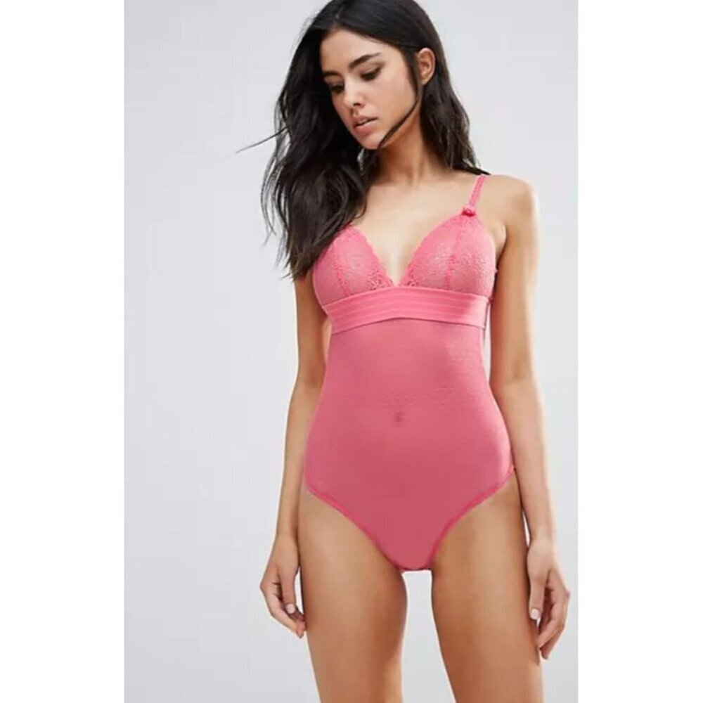 STELLA McCARTNEY Millie Body‎ Bodysuit in Camelia Rose S